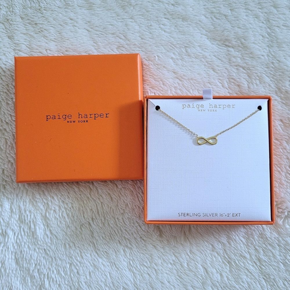 Paige Harper Stationary Infinity♾️ Symbol Necklace - NIB - Picture 2 of 14